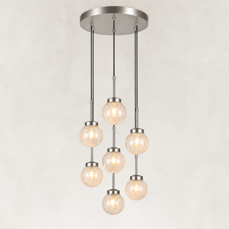 Mirelle Seeded Glass Chandelier 18"D