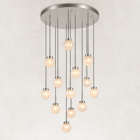 Mirelle Seeded Glass Chandelier 35"D