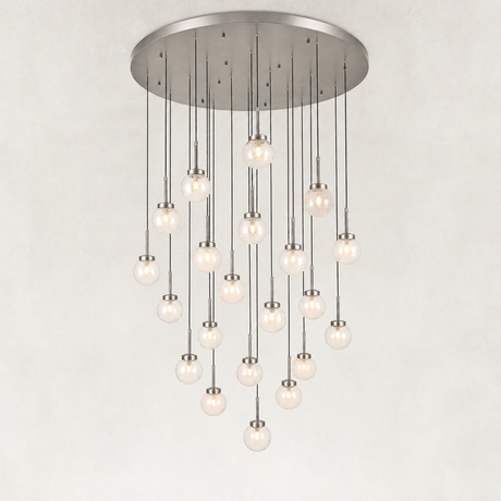 Mirelle Seeded Glass Chandelier 47"D