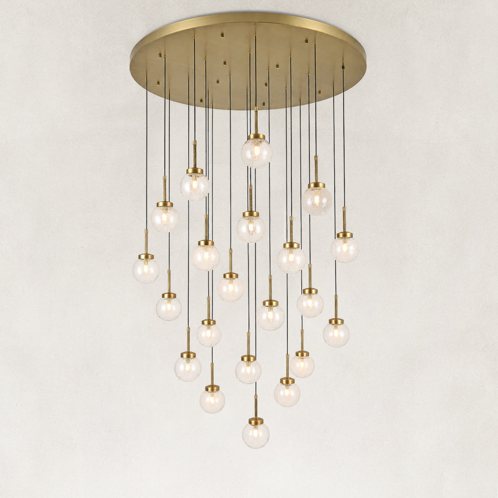 Mirelle Seeded Glass Chandelier 47"D