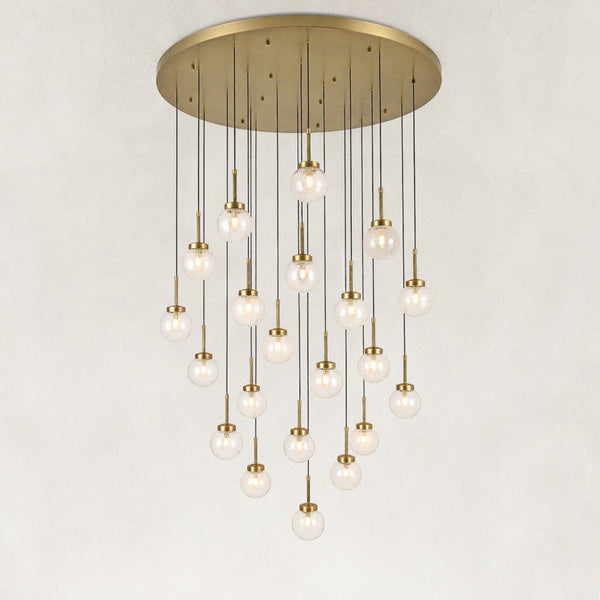 Mirelle Seeded Glass Chandelier 47"D