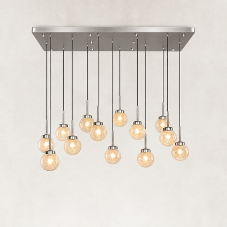 Mirelle Seeded Glass Chandelier 54"W