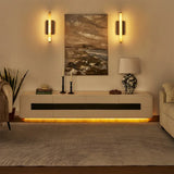 Modern Piano 4 Drawer TV Stand 80"L