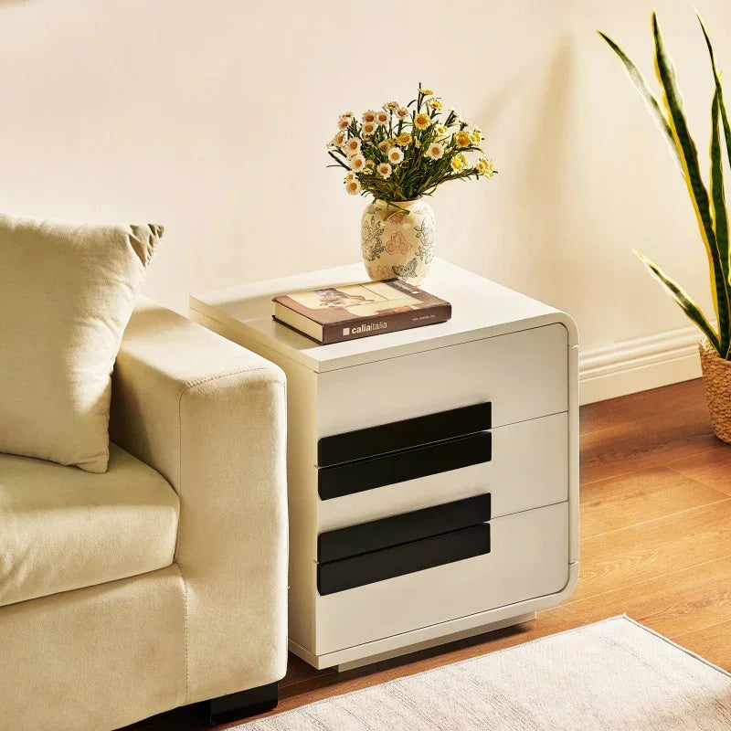 Modern Piano 3 Drawer Storage Cabinet 20"L