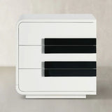 Modern Piano 3 Drawer Storage Cabinet 20"L