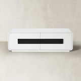 Modern Piano 2 Drawer TV Stand 47"L