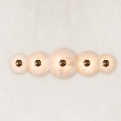 Nena Alabaster Five-Lights Decorative Wall Sconce
