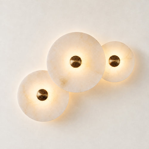 Nena Alabaster 3-Lights Wall Sconce