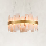 Nocta Alabaster Round Chandelier 24"