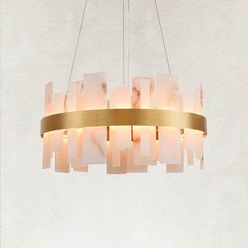 Nocta Alabaster Round Chandelier 24