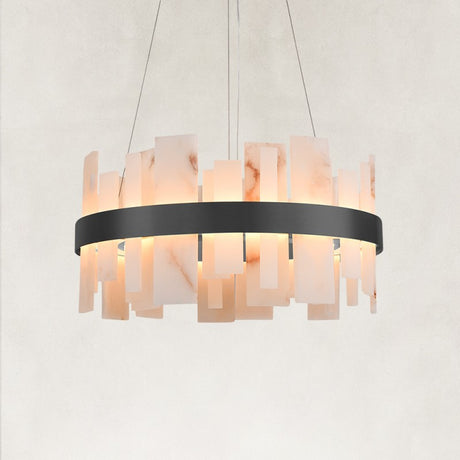 Nocta Alabaster Round Chandelier 24"