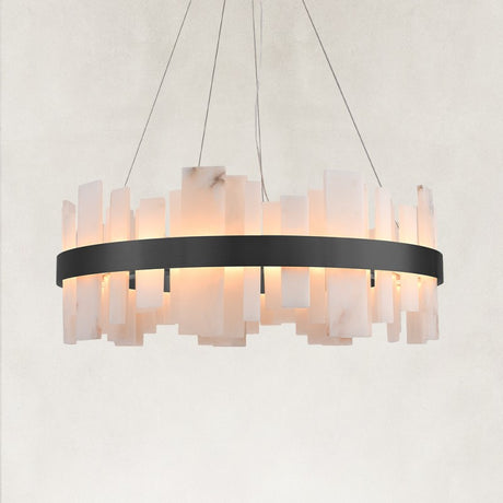 Nocta Alabaster Round Chandelier 32"