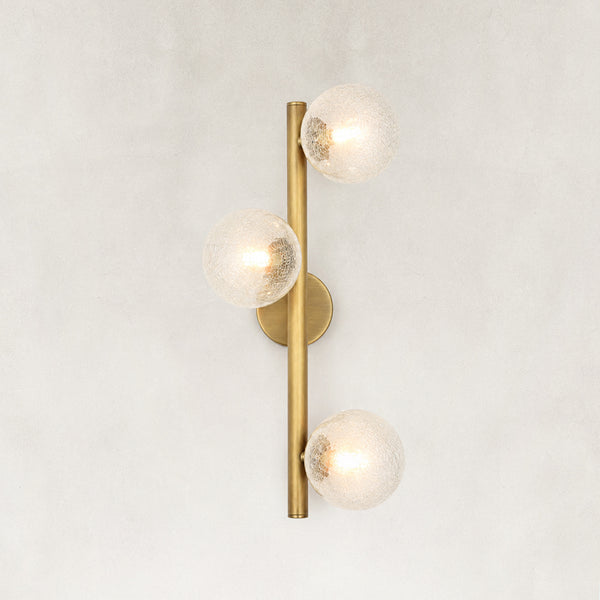 Norevia Crackled Glass Wall Sconce 19.6"H