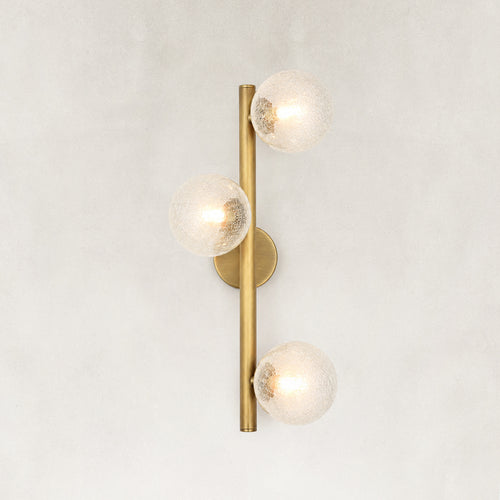 Norevia Crackled Glass Wall Sconce 19.6