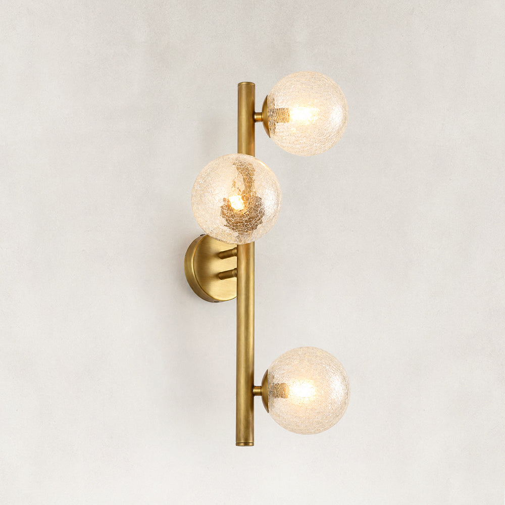Norevia Crackled Glass Wall Sconce 19.6"H