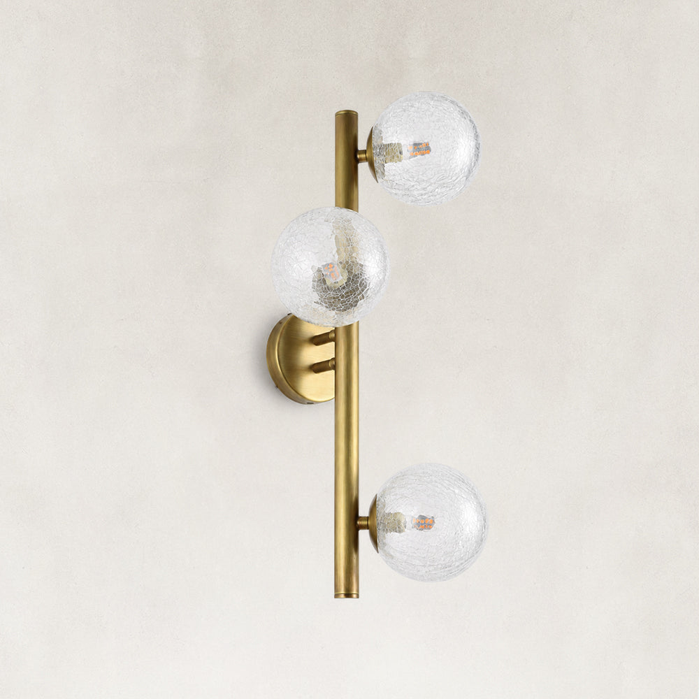 Norevia Crackled Glass Wall Sconce 19.6"H