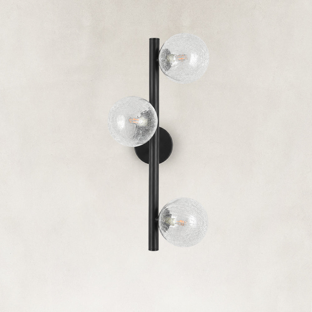Norevia Crackled Glass Wall Sconce 19.6"H