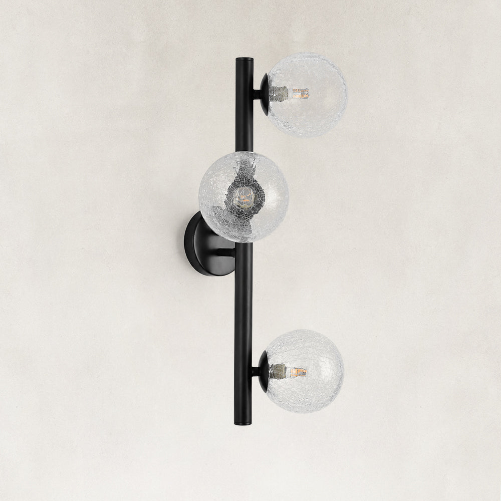 Norevia Crackled Glass Wall Sconce 19.6"H