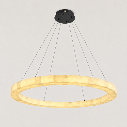 Orba AlabasterRound Chandelier 59