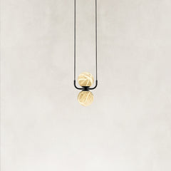 Orbital Cluster Alabaster 2-Light Pendant 4“D
