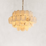 Oriella Grand Multi-Tier Alabaster Chandelier 32"D