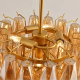 Oris Drop Round Glass Pendant 17"D