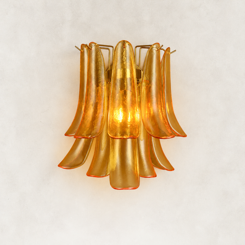 Orlena Glass Petal Wall Sconce 13