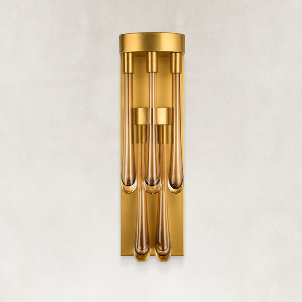 Orvelle Crystal Tubular Wall Sconce 25"H