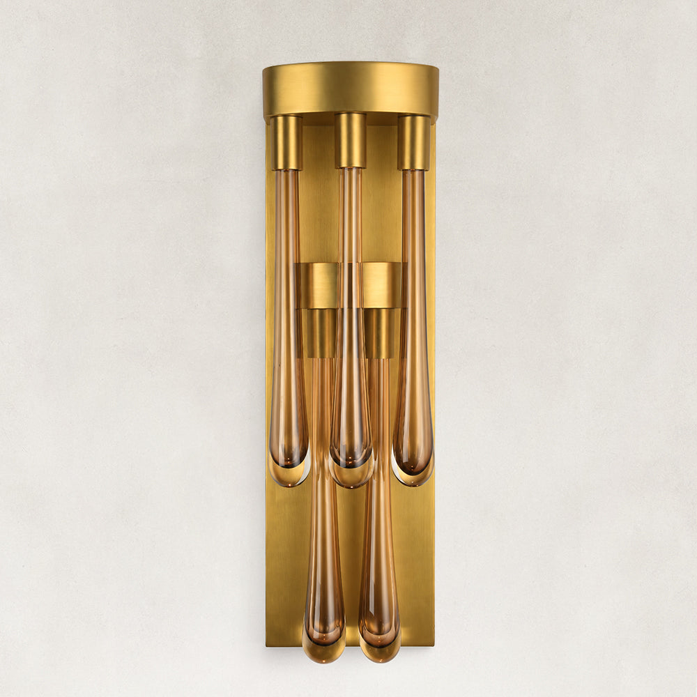 Orvelle Crystal Tubular Wall Sconce 25"H