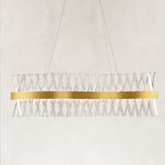 Prisma Crystal Rectangular Chandelier 40"W
