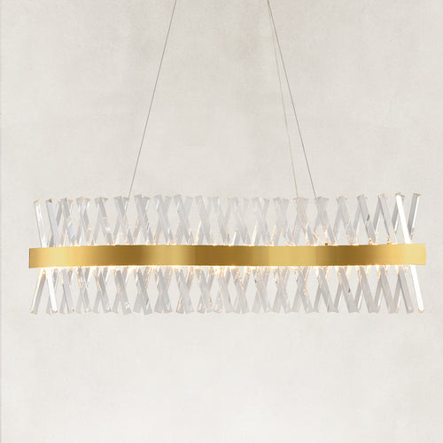 Prisma Crystal Rectangular Chandelier 40