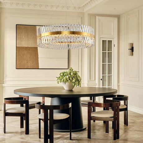 Prisma Crystal Round Chandelier 40"D