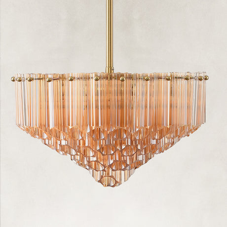 Radiant Crystal Round Chandelier 14"D