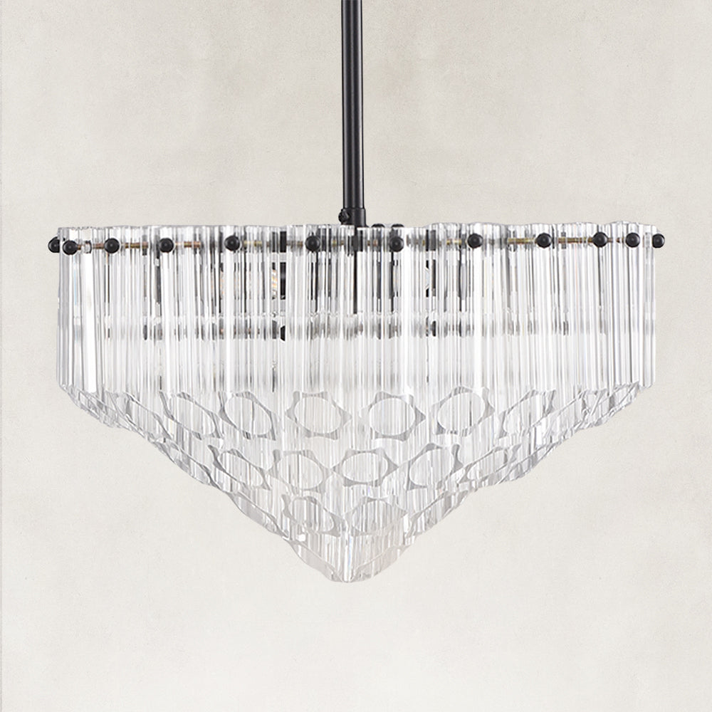 Radiant Crystal Round Chandelier 14"D