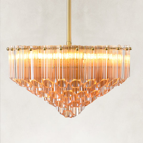 Radiant Crystal Round Chandelier 14"D