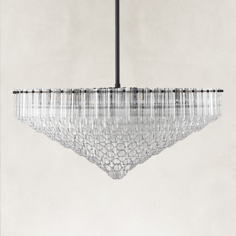 Radiant Crystal Round Chandelier 30"D