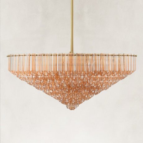 Radiant Crystal Round Chandelier 30"D