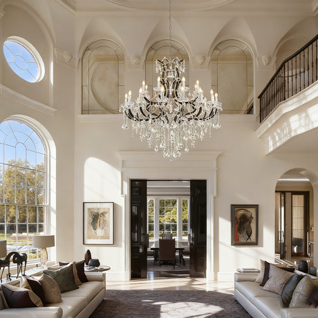 Rocelle Crystal Classical Round Chandelier 48"D