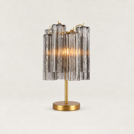 Rova Fluted Glass Table Lamp 19"H