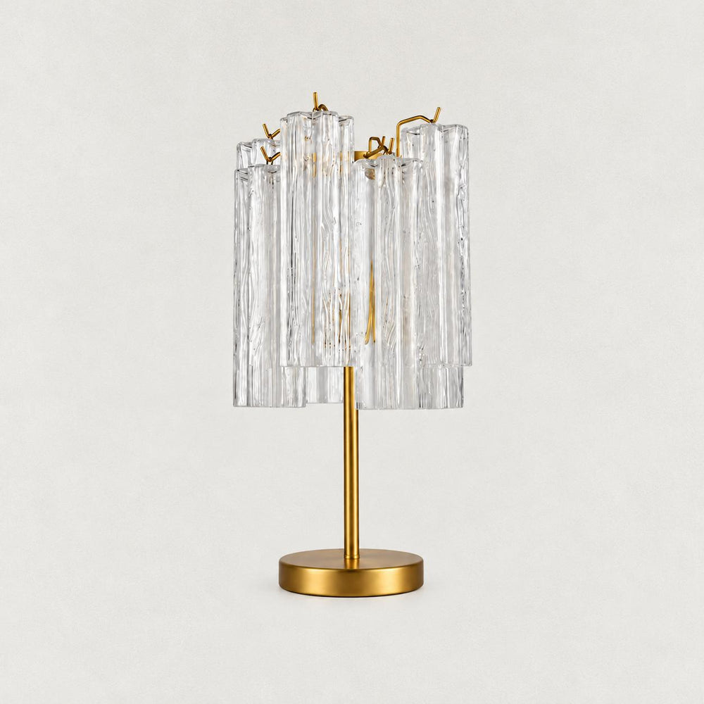 Rova Fluted Glass Table Lamp 19"H