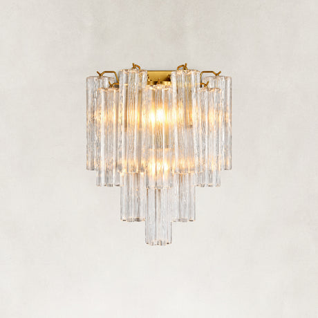 Rova Fluted Glass Wall Sconce 15"W