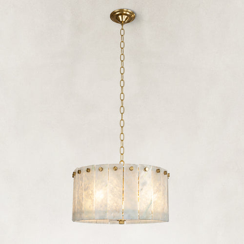 Selene Blue Crystal Marble  Round Chandelier 16