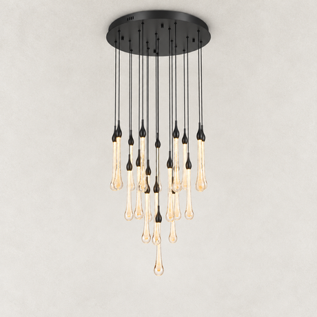 Selune Crystal Cascade Chandelier 24"D