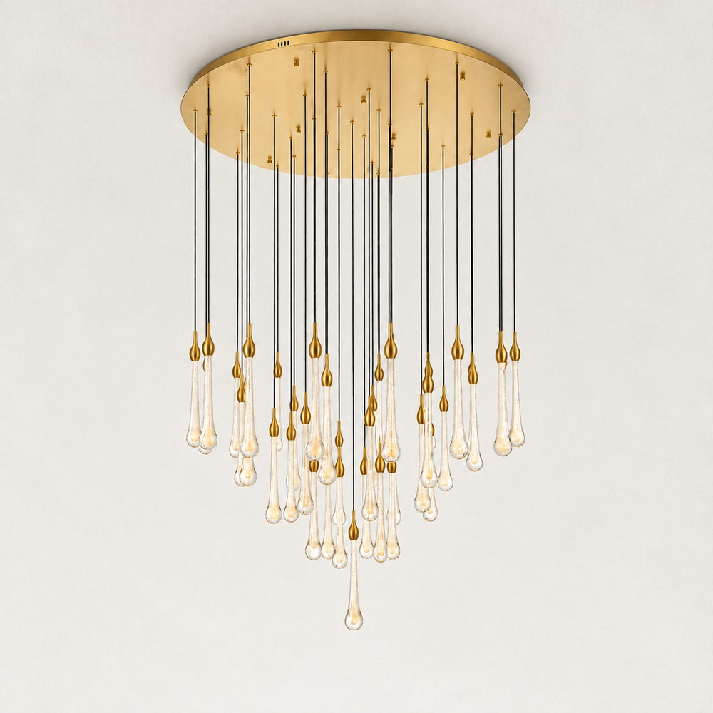 Selune Crystal Cascade Chandelier 48"D