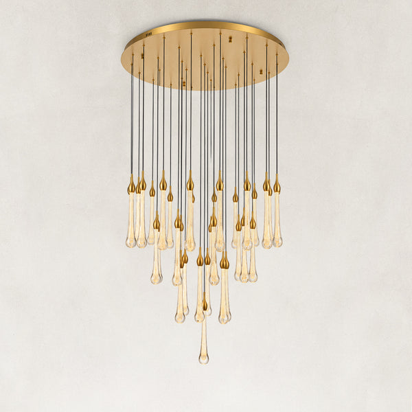 Selune Crystal Cascade Chandelier 36"D