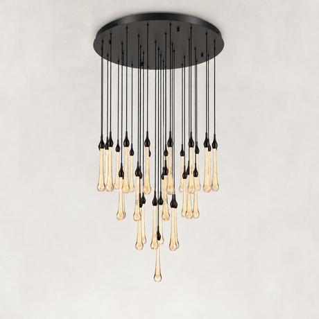 Selune Crystal Cascade Chandelier 36"D
