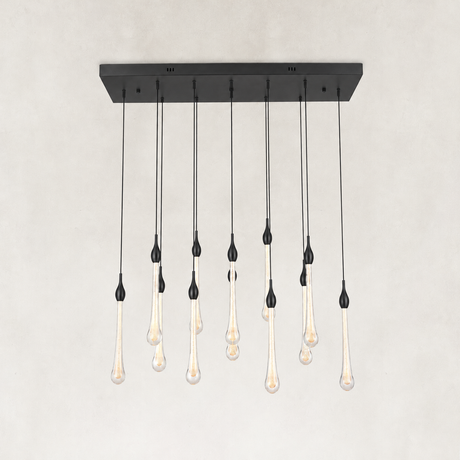 Selune Crystal Linear Chandelier 37"W