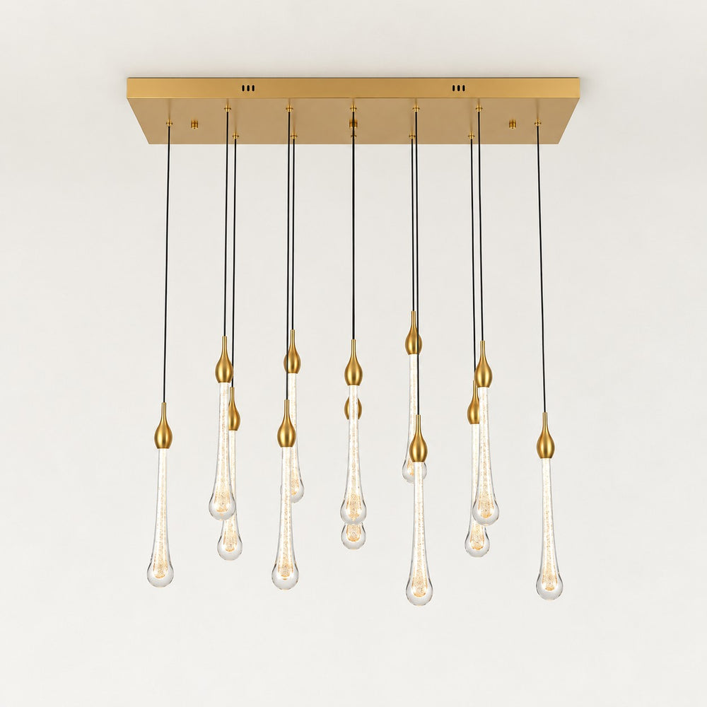 Selune Crystal Drop Linear Chandelier 37"W