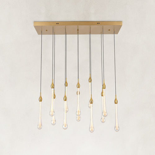 Selune Crystal Drop Linear Chandelier 37