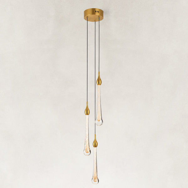 Selune Crystal Drop Multi-Light Pendant 5"D